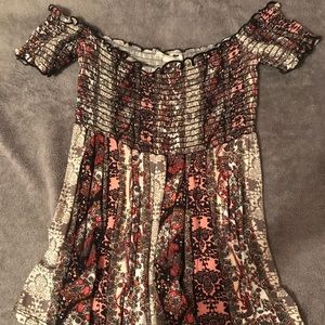 Off the shoulder babydoll top